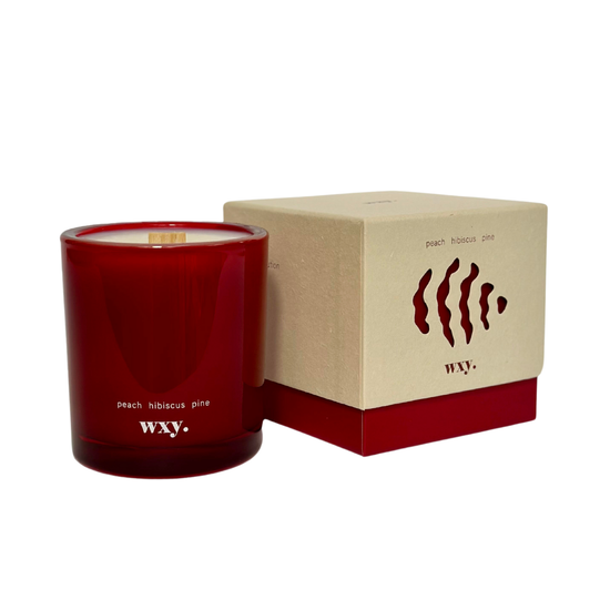 Roam mini. - 5.2oz candle - peach. hibiscus. pine.