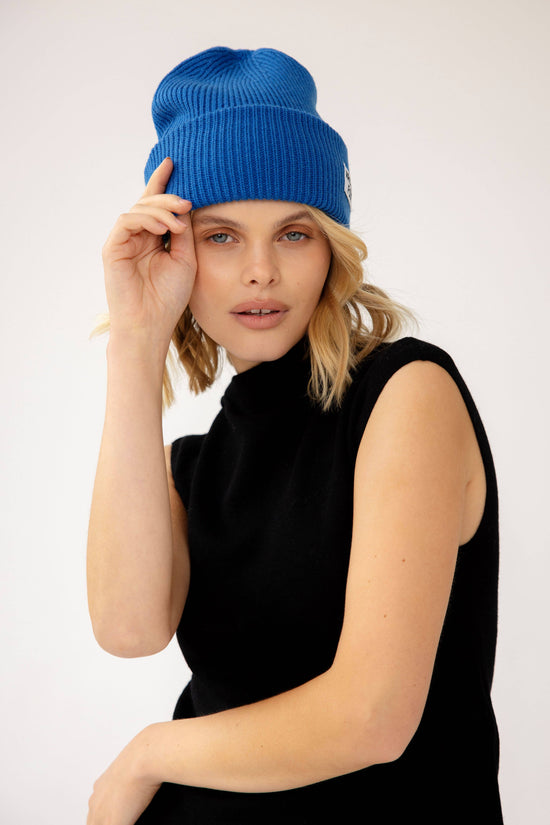 Recycled Bottle Beanie - Ocean Blue - AW24