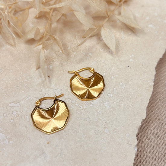 Everyday Sunrise Hexagon Hoops