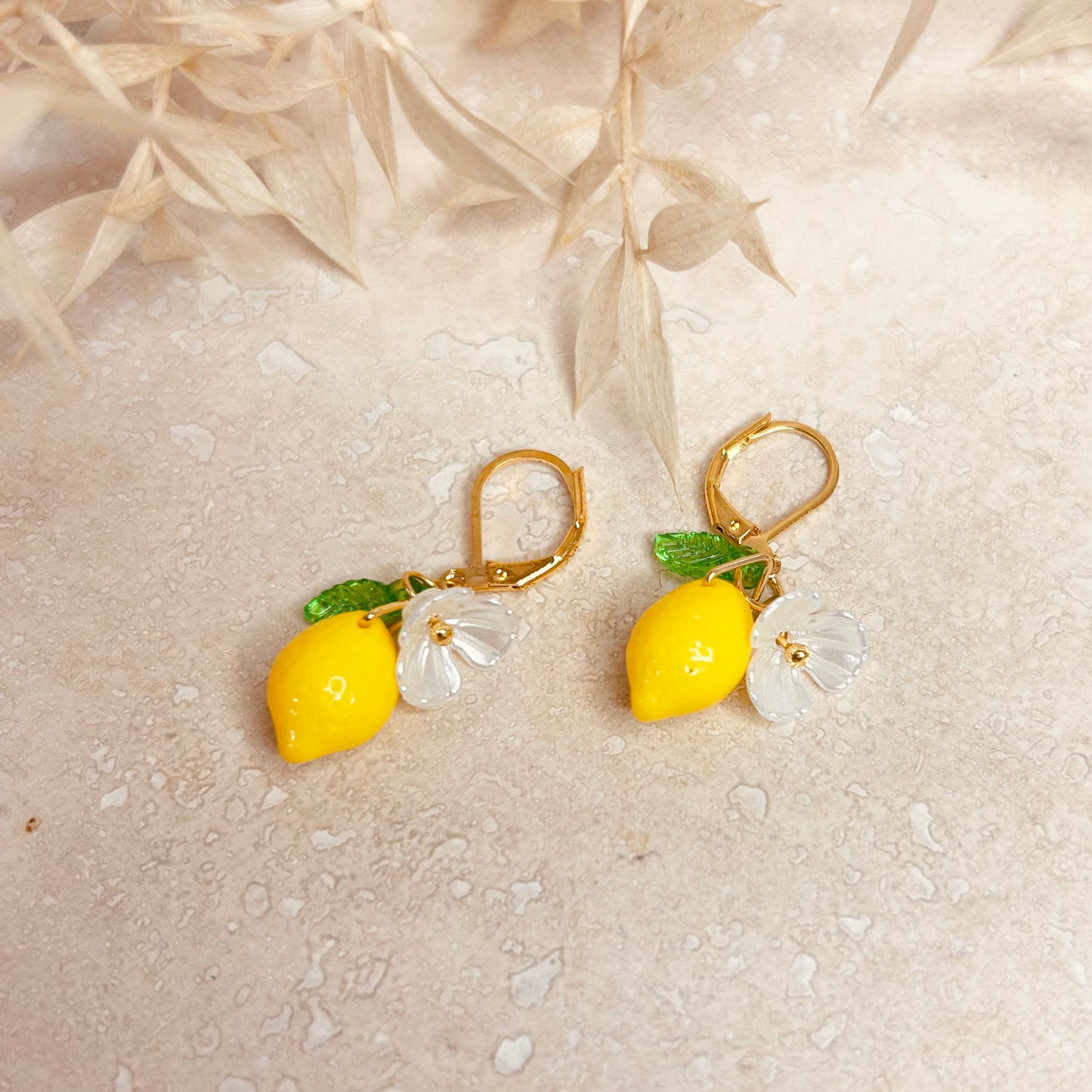 Gold Lemon Drop Earrings