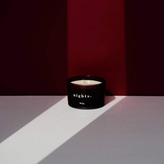 Nights 3oz Candle - Bourbon Sugar + Tobacco Leaf